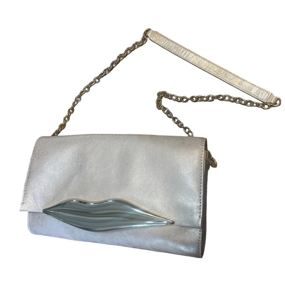 NWT Diane Von Furstenberg leather crossbody bag converts to cutch. - Picture 4 of 14